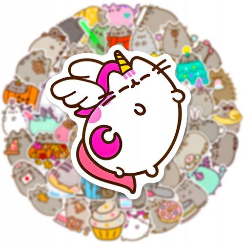 10/30/50pcs Autocollants De Chat Épais Mignons