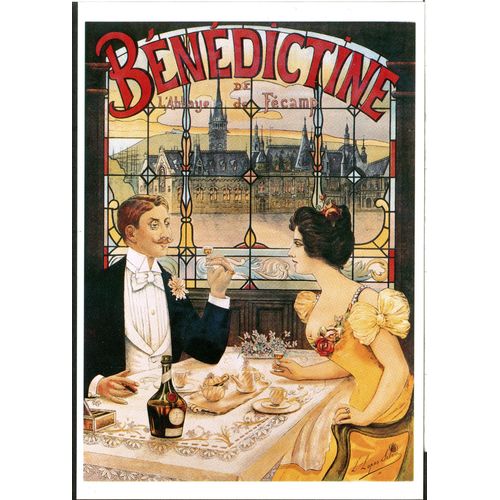 Carte Postale Fécamp 76400 Seine-Maritime, Normandie, France, Palais Bénédictine, Affiche Lopes Silva 1898, Bénédictine De L'abbaye De Fécamp, 1994