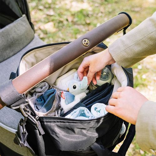 Sac À Langer Matelassé Noir - Noir