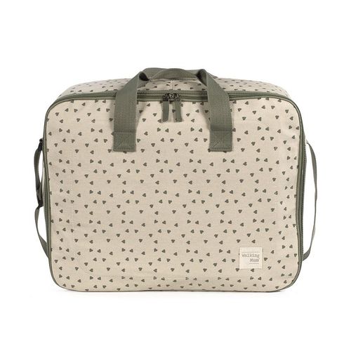 Valise Bébé De Maternité Imprimé C?Urs Poppy Mousse - Beige