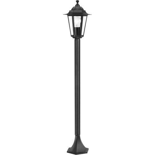 Lampadaire Parisien Laterna 4, Luminaire Extérieur Sur Pied, Lanterne, Lampe De Jardin Et De Chemin En Fonte D¿Aluminium Noir Et Verre, Douille E27, Ip44.[G2]