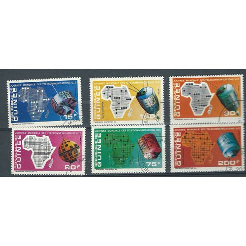 Timbres De Guinee- Obl-1972-Yt N°457-58-59-80-Pa100-101