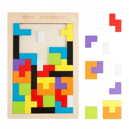 Enfants Tetris Puzzle En Bois Premiers Jouets