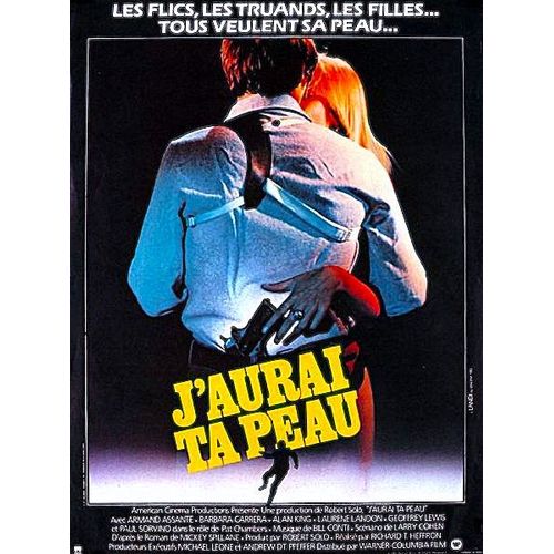 *** J'aurai Ta Peau De Richard T. Heffron - 1982 - Armand Assante - Barbara Carrera - Affiche De Cinéma Originale - 40 X 52 (Landi) - Comme Neuf ***