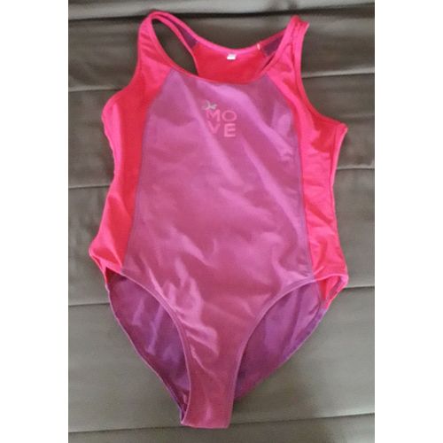 Maillot De Bain Violet Et Rose Fille