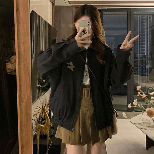 Veste De Travail Noire À Revers Pour Femme Au Début Du Printemps, Hauts De Veste De Niche Et Polyvalents