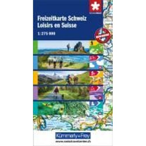 Kümmerly+Frey Wanderkarte Freizeitkarte Schweiz 1:275.000