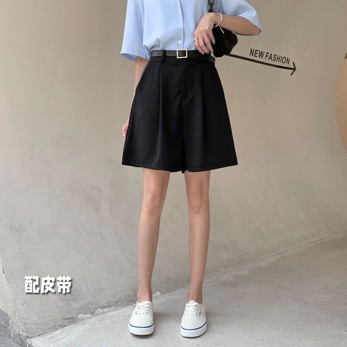 Short De Costume Pour Femme, Short D'été Ample, Taille Haute, Slim, Décontracté, Jambes Larges
