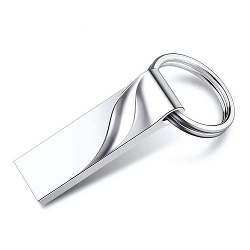 Clé USB haute vitesse 2.0, support à mémoire, lecteur flash-128 Go-Argent