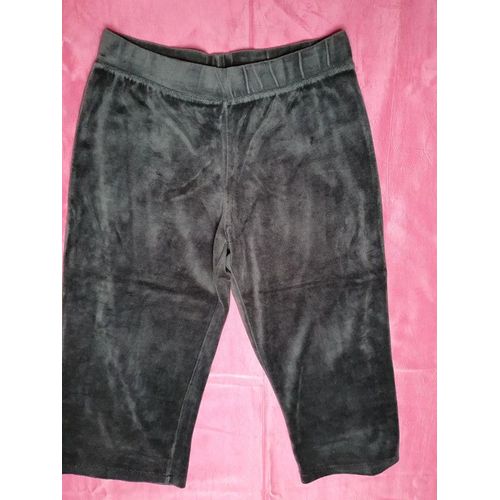 Pantacourt Velours Gris