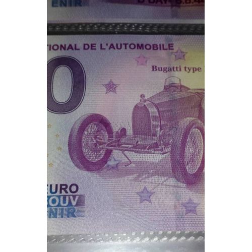Billet Touristique Euro Souvenir Musée National De L'automobile