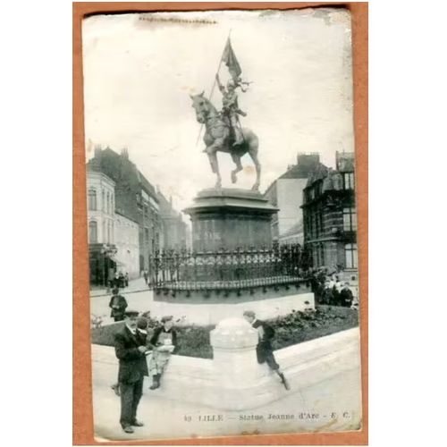 Carte Postale Ancienne - Statue De Jeanne D' Arc - Lille - Nord - 59