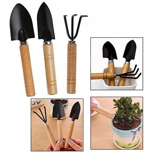 Mini ensemble d'outils de jardinage 3 pieces, pelle