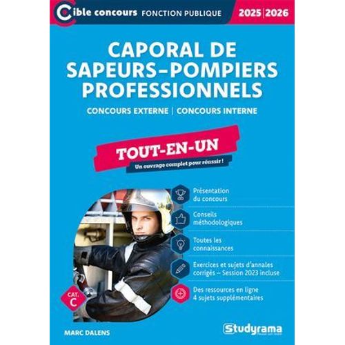 Caporal De Sapeurs-Pompiers Professionnels - Tout-En-Un - Catégorie C - Édition 2025-2026