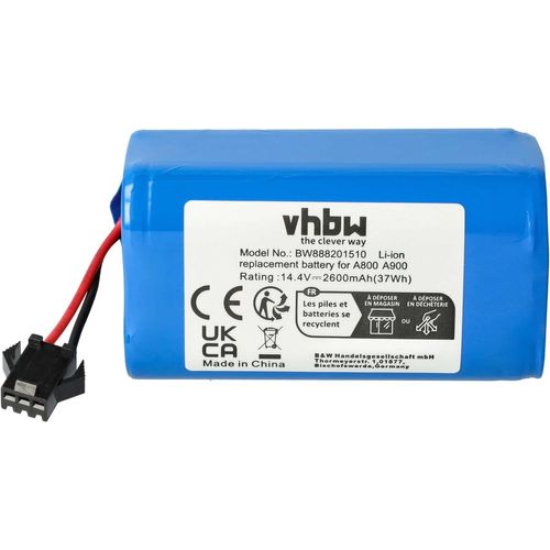 Batterie Compatible avec Ultenic D5s Robot électroménager (2600mAh, 14,4V, Li-ION).[G695]