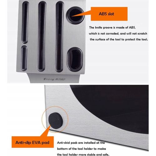 Bloc A Couteaux En Acier Inoxydable