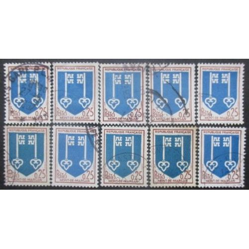 France N°1469 X 10 Oblitéré