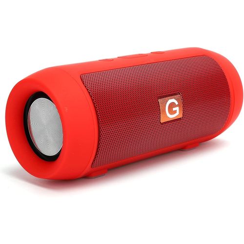 Haut-Parleur Portable Sans Fil Pour Caisson De Basses, Bluetooth 4.2 Prend En Le Haut-Parleur Radio Fm De Lecture De Disque U, Pour La Maison En Plein Air(Rouge)[L1085]