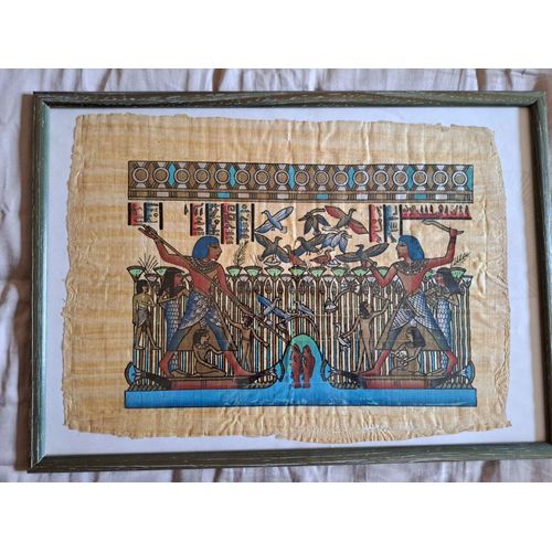 Papyrus original Tableau sous verre