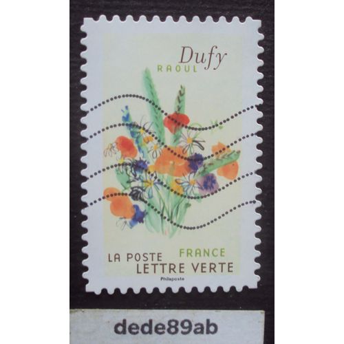 France 2024 Lettre Verte . Raoul Dufy Aquarelle N°2 . Oblitéré