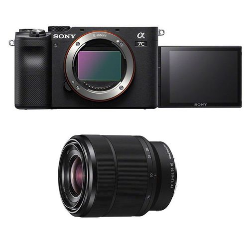 Appareil photo Hybride SONY ALPHA 7C NOIR - Objectif FE 28-70 - 24.2 Mpixels - Vidéo 4K - Stabilisateur 5 axes