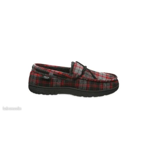 Bearpaw Pawz Rouge Noir Chausson Mocassin