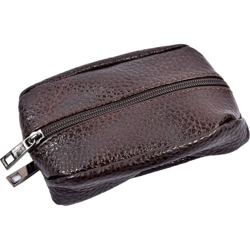 Porte Monnaie Grain de Café - Cuir Vachette - 8820 BROWN