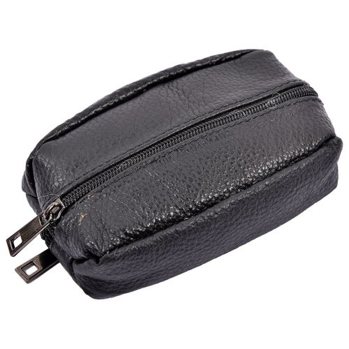 Porte Monnaie Grain de Café - Cuir Vachette - 8820 BLACK
