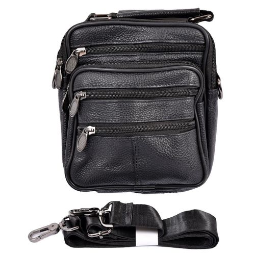 Sacoche Bandouillère CUIR 0824 BLACK