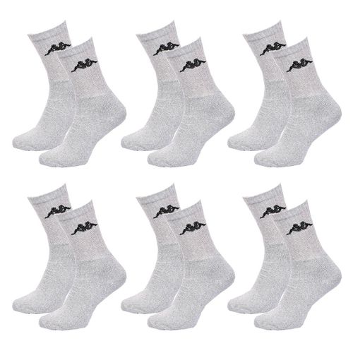 Chaussettes Homme Kappa Modèle Tennis -Assortiment Modèles Photos Selon Arrivages- Pack De 6 Paires Tennis Grises
