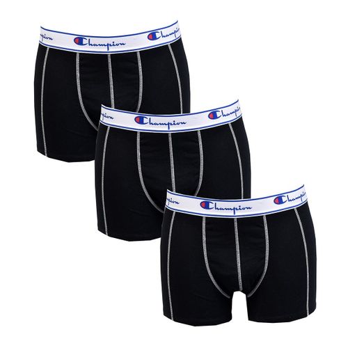 Boxer Homme Sport Champion Confort Et Qualité -Assortiment Modèles Photos Selon Arrivages- Pack De 3 Boxers Champion Sport Noir