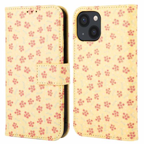 Imoshion Étui De Téléphone Portefeuille Design Iphone 13 Sunny Yellow Petite Flowers