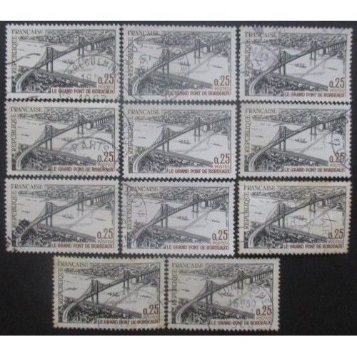 France N°1524 X 11 Oblitéré