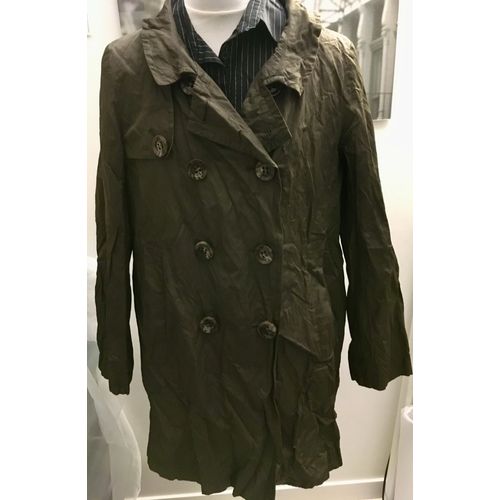 Trench Cyrillus Imperméable Taille 42 Marron Effet Froissé