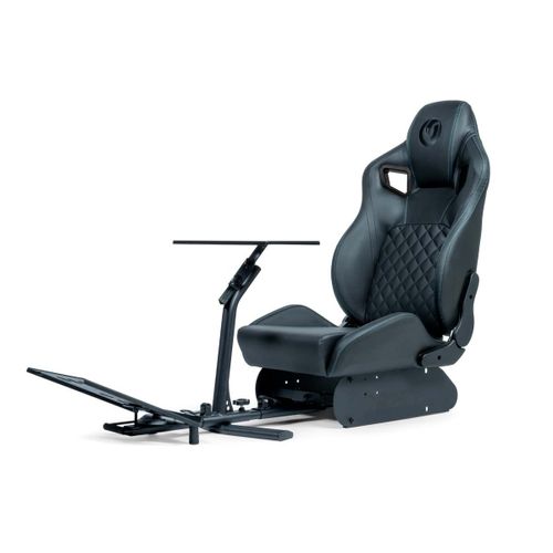 Cockpit De Simulation De Course Nacon En Similicuir Noir Compatible Avec Les Volants Et Les Pédaliers Des Plus Grandes Marques Du Marché
