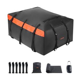 Sac De Toit De Voiture-Vevor-651 L-Coffre De Toit Étanche En Pvc-Tapis Antidérapant Et 6 Crochets-Pour Tous Les Véhicules