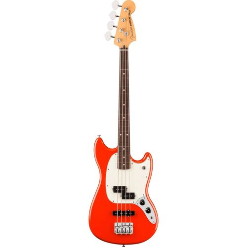 Fender Player Ii Mustang Bass Pj Rw Coral Red Basse Électrique