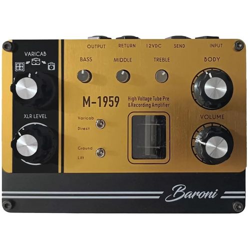 Baroni Lab Recording Tube Amp M-1959 Préampli Avec Lampe 12ax7 Et Varicab