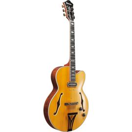 Ibanez Pm3c Pat Metheny Natural Amber Low Gloss Guitare Hollow Body Avec Étui