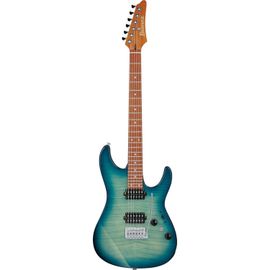 Ibanez Az24s1f Transparent Turquoise Burst Guitare Électrique