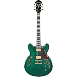 Ibanez As93fm Artcore Expressionist Transparent Moss Green Guitare Semi-Hollow Body