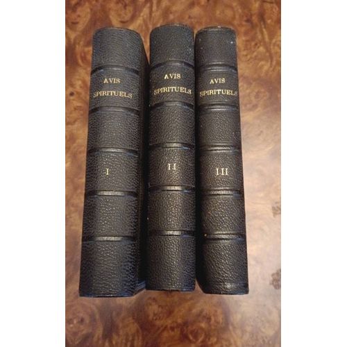 Avis Spirituels Trois Volumes Reliés Aux Éditions Jules Gervais