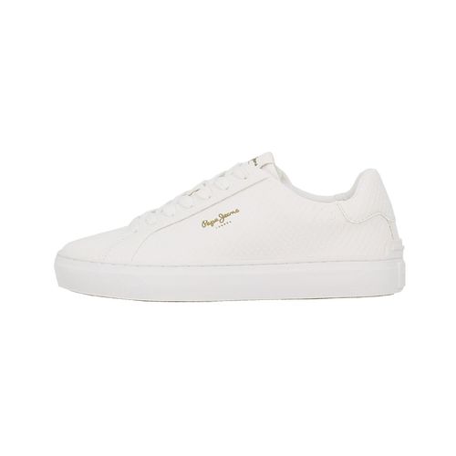 Chaussures Basses Cuir Ou Simili Pepe Jeans Camden Rump W Blanc