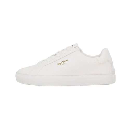 Chaussures Basses Cuir Ou Simili Pepe Jeans Camden Rump W Blanc
