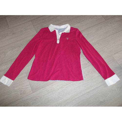 Polo Chemise Gant Rose Fuchsia Et Bleu Taille 38/40 Tbe