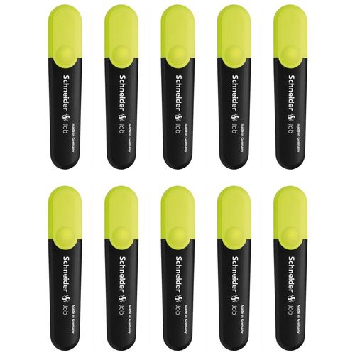 Schneider Lot De 10 Surligneurs Job Jaune