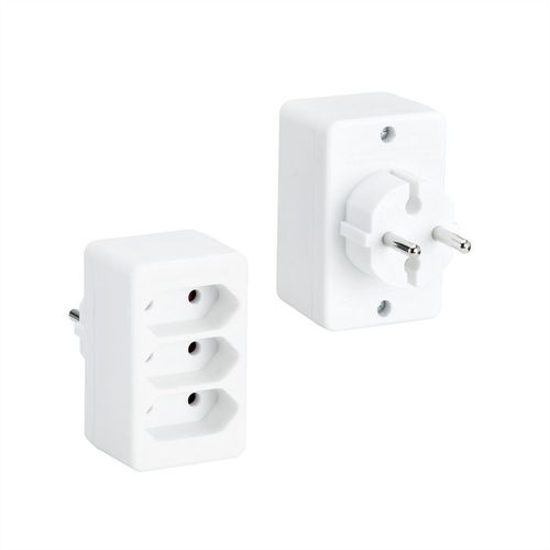 Bachmann Multiconnecteur 3xeuro Blanc 3x2,5a/230v
