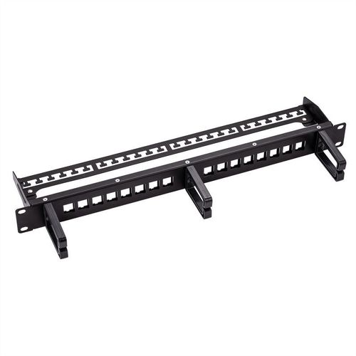 Panneau De Brassage Vierge Stp 19" 1u, 16x Rj45, C5e/6/6a Keystone Ja