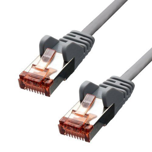 ProXtend - Cordon de raccordement - RJ-45 (M) pour RJ-45 (M) - 7 m - 5.8 mm - paire torsadée écrantée (F/UTP) - CAT 6 - moulé, sans crochet, bloqué - gris
