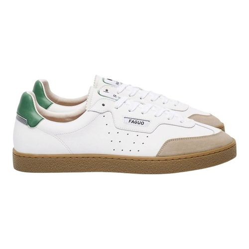 Faguo Baskets Basses Cuir Lumbo Blanc